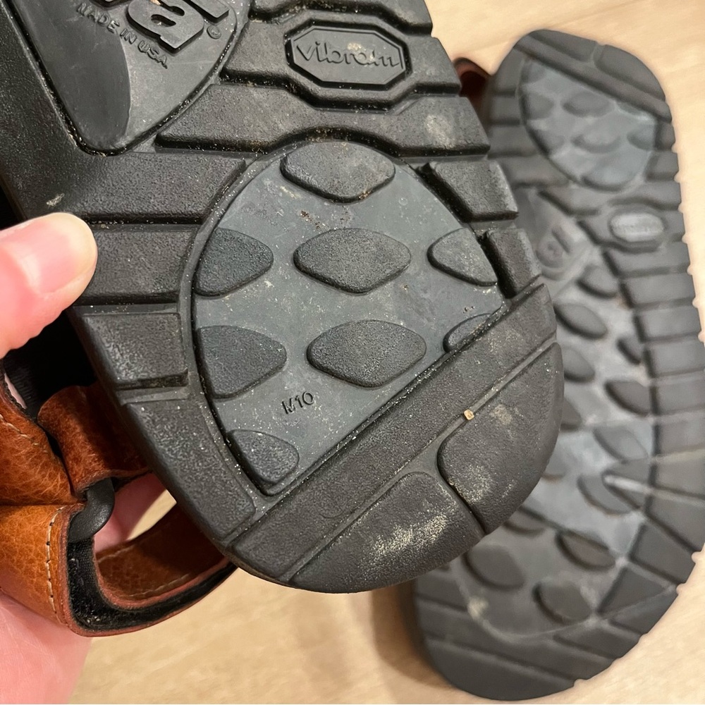 Teva Men’s Leather Brown Outdoor Strappy Sandals Hiking Size 10 - Picture 9 of 9